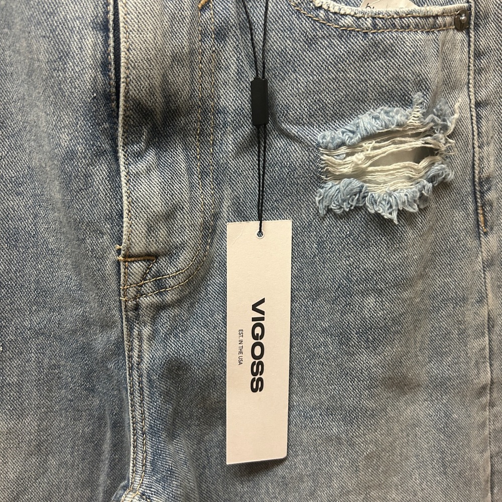 VIGOSS Ripped Denim Jeans - Picture 4 of 7